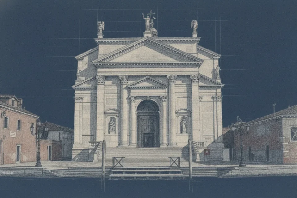 Andrea Palladio, Il Redentore fachada detalle