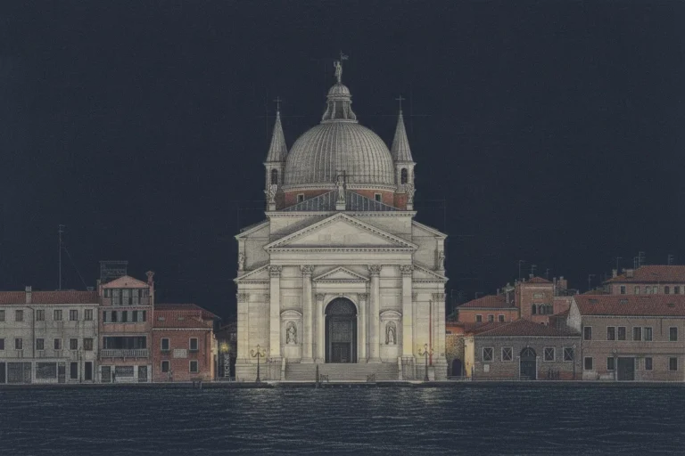 Andrea Palladio, Il Redentore fachada vista desde el canal