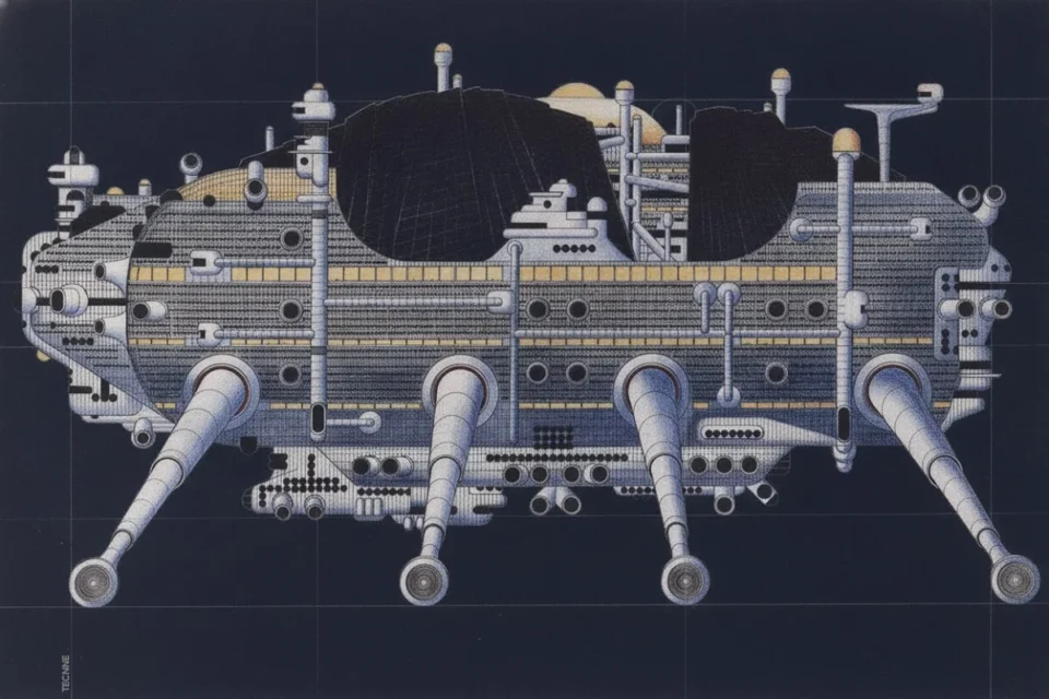 Archigram, Walking City imagen lateral