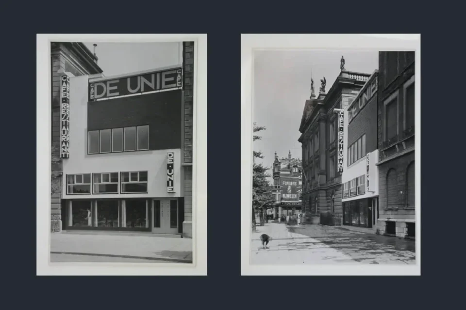 Johannes Oud, Cafe De Unie, fotografías de epoca
