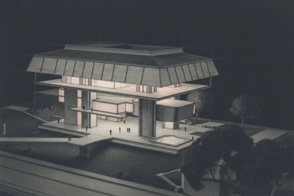 Maqueta Concurso; Bullrich, Cazzaniga, Testa; 1962. Image © Fondo Bullrich, Archivo Di Tella Arquitectura