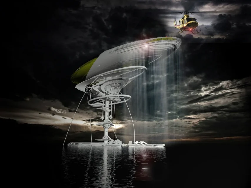 Margot Krasojevic, Hydroelectric Waterfall Prison Proposal, tecnne