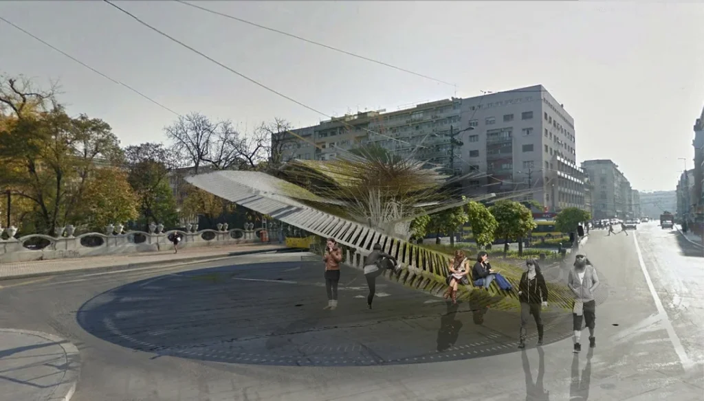 Margot Krasojevic, Piezoelectric Trolleybus Gardens, tecnne