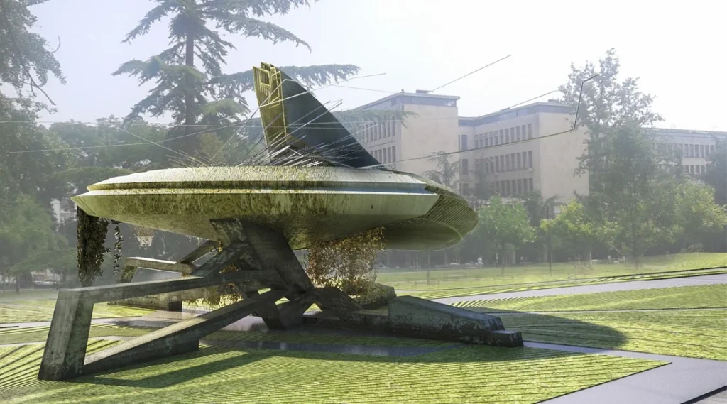 Margot Krasojevic, Piezoelectric Trolleybus Gardens, tecnne