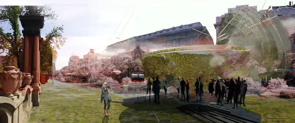 Margot Krasojevic, Piezoelectric Trolleybus Gardens, tecnne