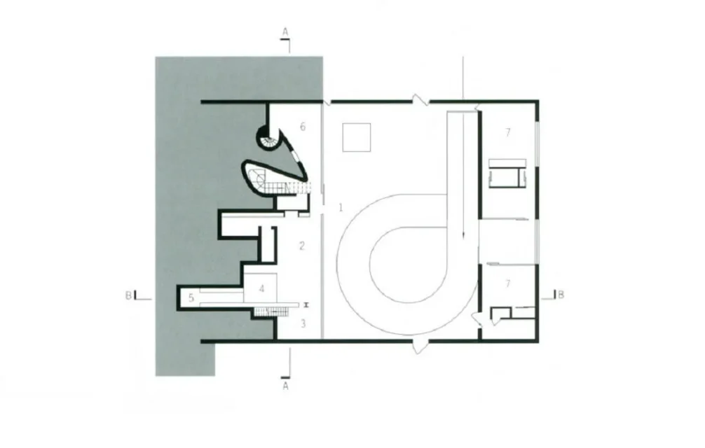 Rem Koolhaas Maison a Bordeaux, piso