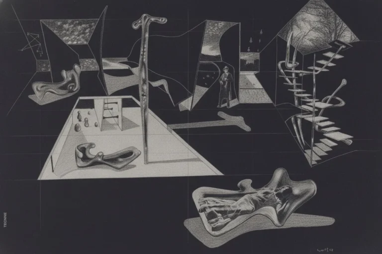 Roberto Matta, Project for an Apartment en Mathématique sensible, Architecture du temps