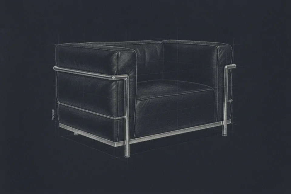 Sofa LC3 sillón grand confort para villa Church