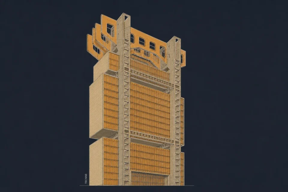 Amancio Williams, Edificio Suspendido de Oficina 1946 detalle