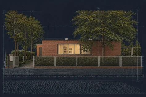 Mies Van Der Rohe, Casa Lemke vista principal