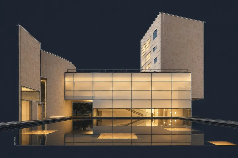 Steven Holl, Lewis Arts Complex, Princeton University, vista interior