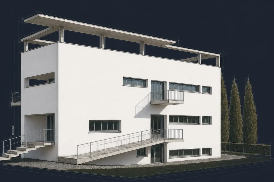 Villa Bianca Giuseppe Terragni, vista lateral
