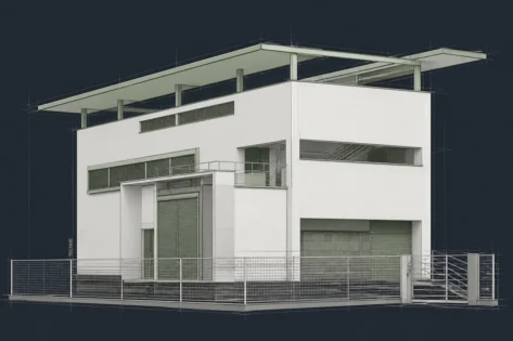 Villa Bianca Giuseppe Terragni, vista lateral modificada