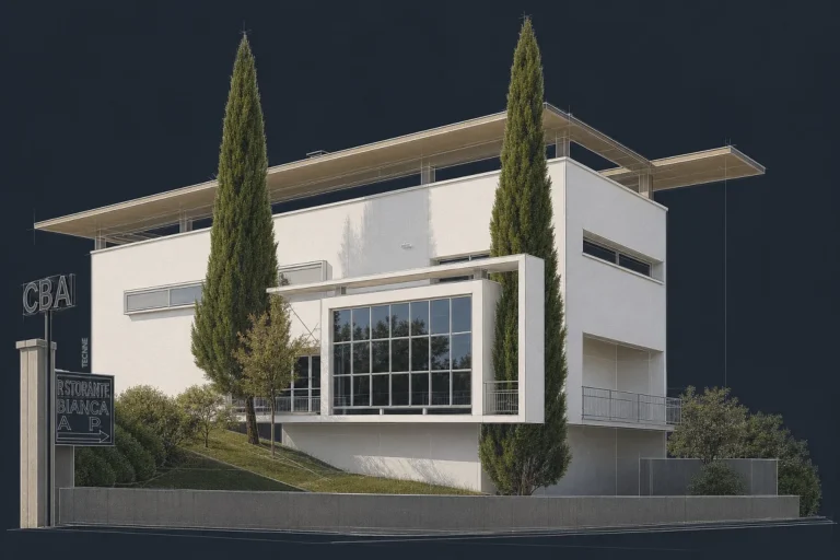 Villa Bianca Giuseppe Terragni, vista principal