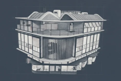 Antonio Bonet, Ricardo Vera Barros, Abel López Chas. Casa de Estudios para Artistas, Buenos Aires 1939