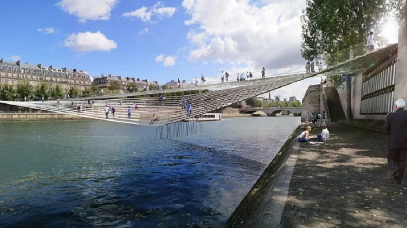 Bureau faceB Puente Peatonal en Paris