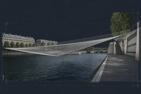 Bureau faceB Puente Peatonal en Paris