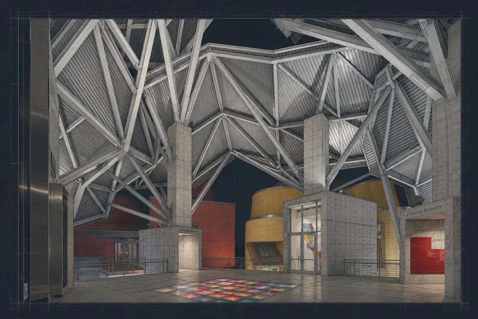 Frank Gehry, Museo de la Biodiversidad Panama, vista interior