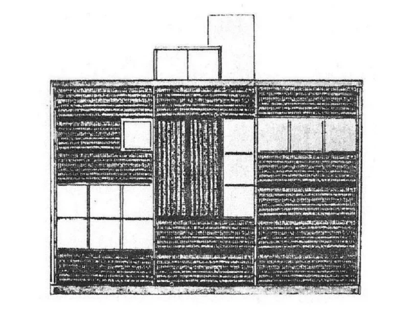 Gerrit Rietveld, Casa del Chofer, planos