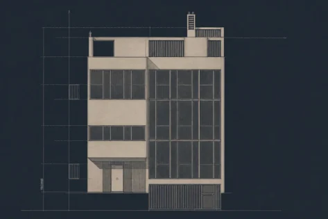 Le Corbusier en Auteuil, Villa Marcel, ©FLC ADAGP