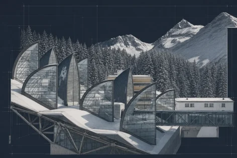 Mario Botta Centro Wellnes vista principal