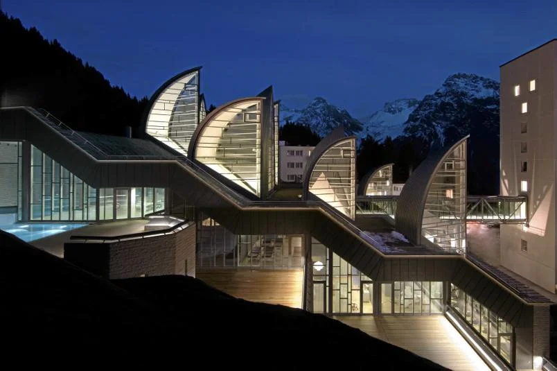 Mario Botta, Wellness centre Tschuggen Bergoase ©Enrico Cano b