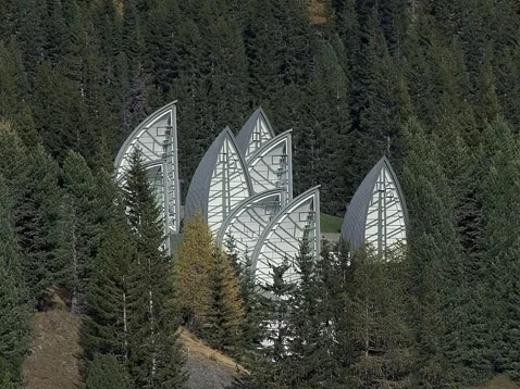 Mario Botta, Wellness centre Tschuggen Bergoase ©Enrico Cano f