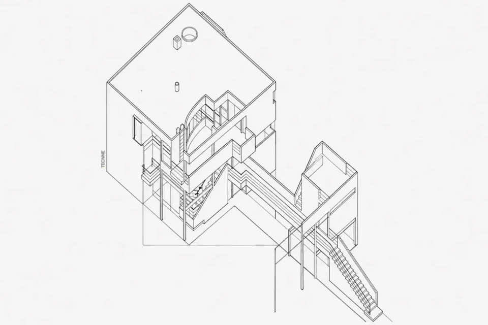 Michael Graves, Casa Hanselmann Axonometrica