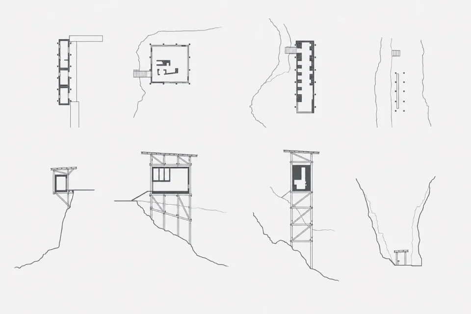 Peter Zumthor, Museo de las minas de Zinc Allmannajuvet estructuras