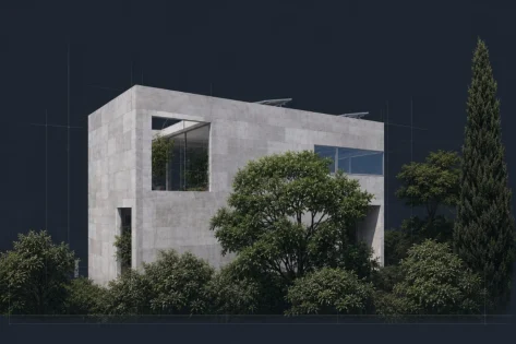 Nº555, Casa NDA, vista principal