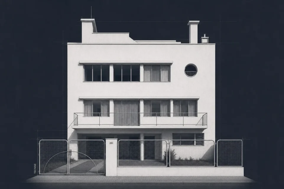Antonio U. Vilar Casa Petley en Belgrano, NA 5 1934 fachada de calle