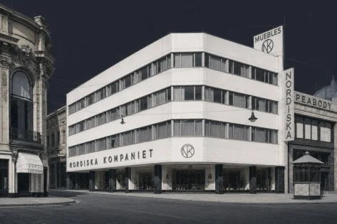 Antonio U. Vilar, Edificio Nordiska Kompaniet, vista Buenos Aires