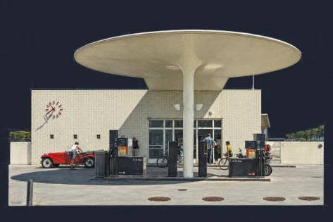 Arne Jacobser, Estación Texaco