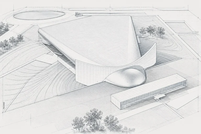 Eduardo Catalano, Auditorium Ciudad de Buenos Aires 1947, perspectiva de conjunto