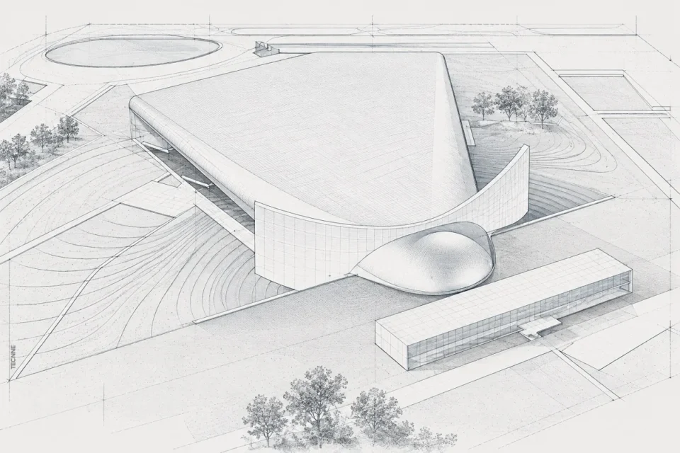 Eduardo Catalano, Auditorium Ciudad de Buenos Aires 1947, perspectiva de conjunto