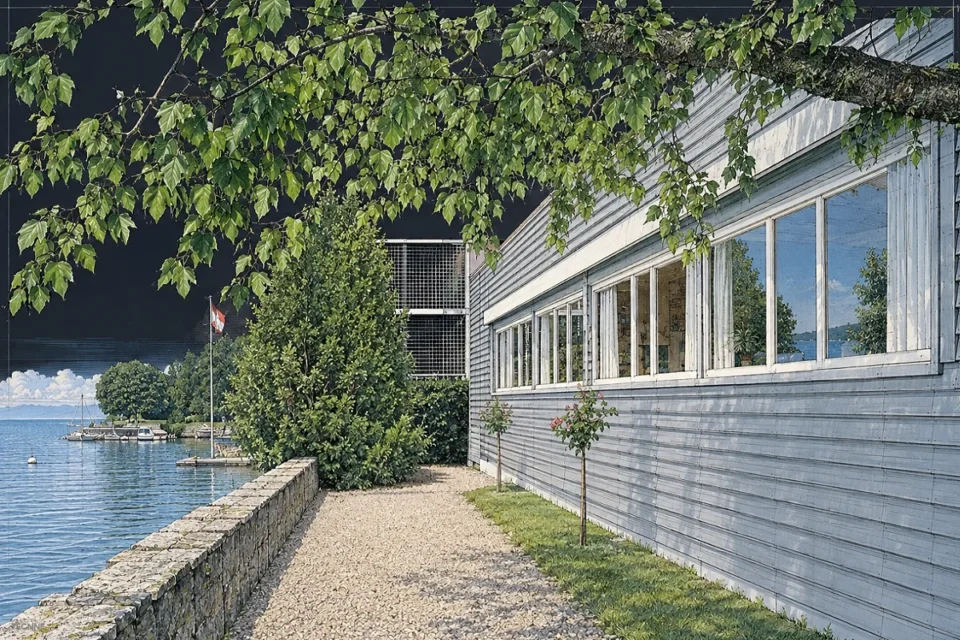 Le Corbusier, Villa Le Lac, tecnne Le Corbusier villa Le Lac