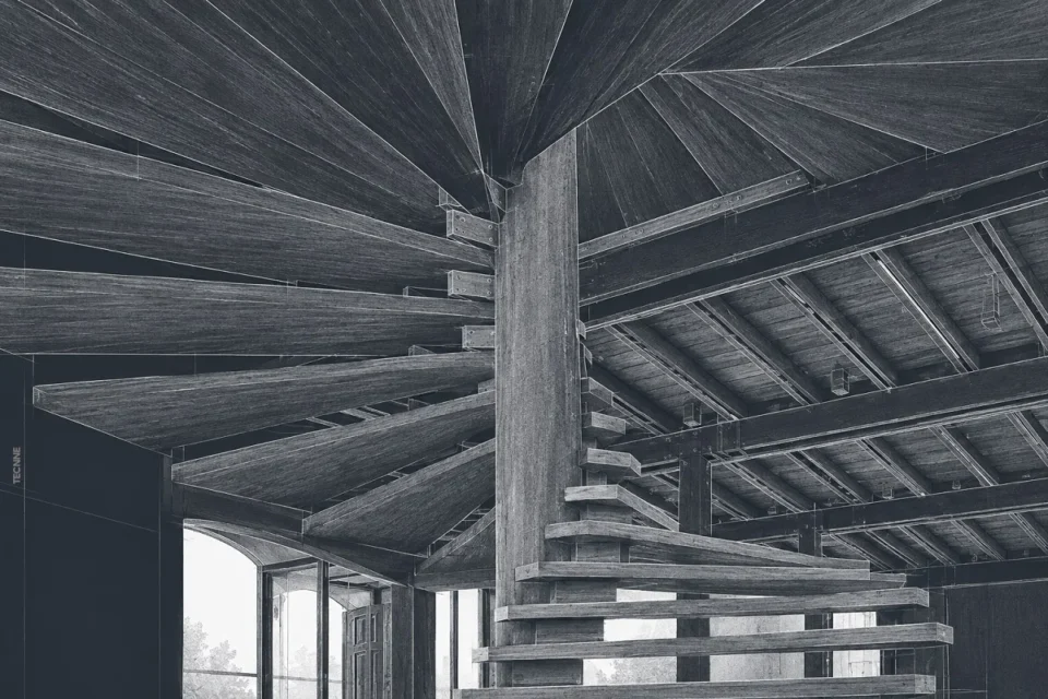 Lina Bo Bardi, Solar do Unhão vista escalera