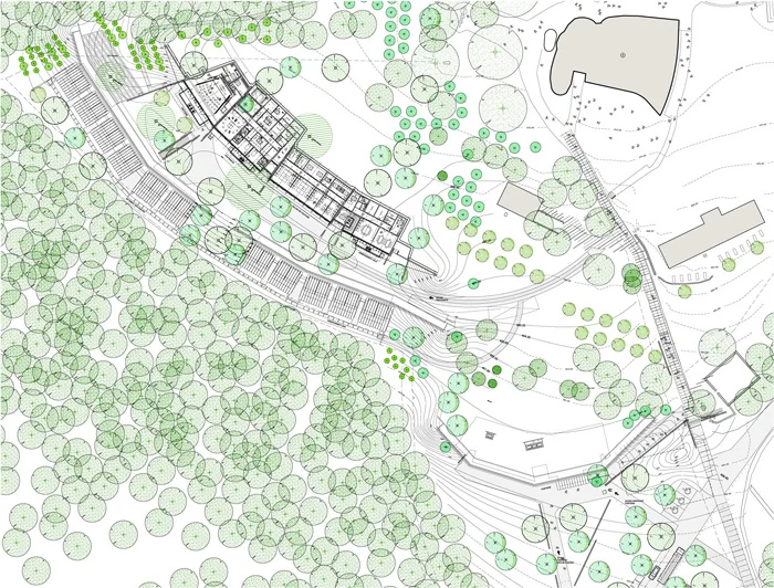 Renzo Piano, Ronchamp Gatehouse and Monastery, tecnne