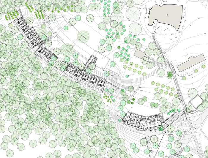 Renzo Piano, Ronchamp Gatehouse and Monastery, tecnne