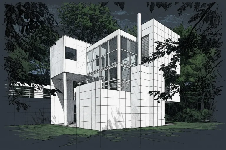 Richard Meier, Giovanitti House, elevacion principal
