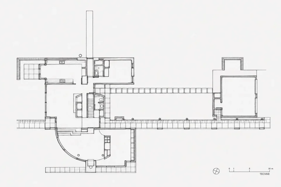 Richard Meier Grotta House, tecnne ©Richard Meier